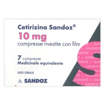 CETIRIZINA (SANDOZ)*7 cpr riv 10 mg