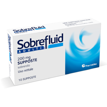 SOBREFLUID Supposte Adulti 10 supposte 200 mg