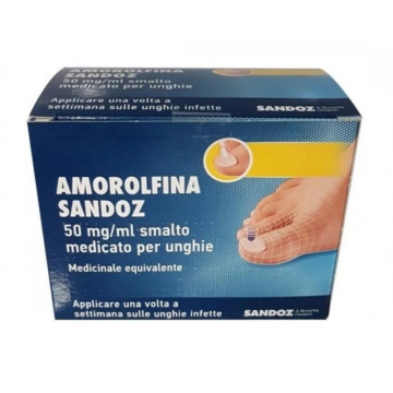 AMOROLFINA (SANDOZ)*smalto unghie 1 flacone 2,5 ml 50 mg/ml