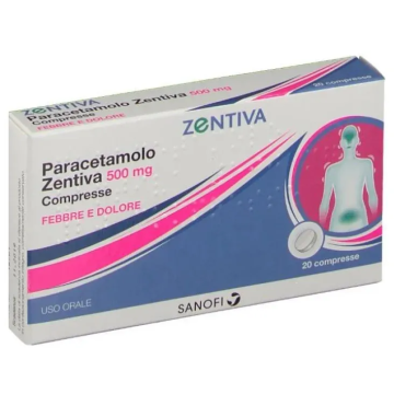 PARACETAMOLO (ZENTIVA)*20 cpr 500 mg