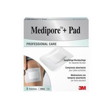 MEDIPORE+PAD MED 10X10CM 5PZ