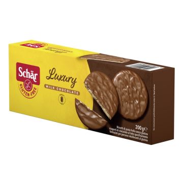Schar - Biscotti di Pasta Frolla al Cioccolato a Latte Senza Glutine 200gr