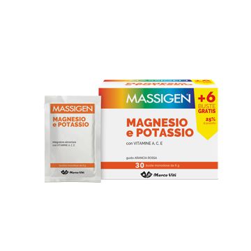 MASSIGEN MAGNESIO E POTASSIO 24 BUSTINE +6 GRATIS