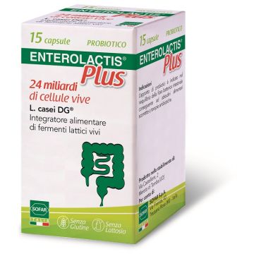 Enterolactis Plus integratore fermenti lattici 15 Capsule