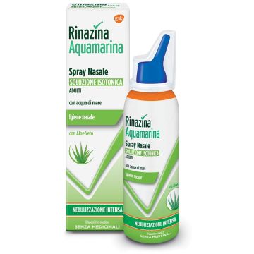 Rinazina Aquamarina spray nasale isotonico intenso con aloe