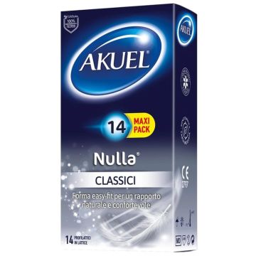 AKUEL - Nulla Classico 14 pezzi Preservativi Classici e Affidabili