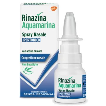 Rinazina Aquamarina spray nasale Ipertonico eucalipto 20 ml