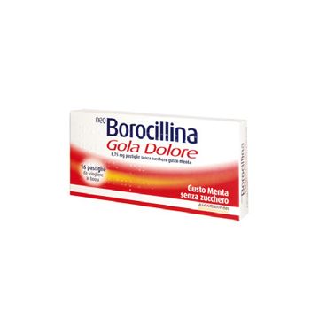 NEOBOROCILLINA GOLA DOLORE*16 pastiglie 8,75 mg menta senzazucchero