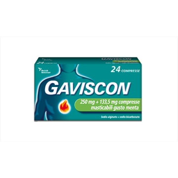GAVISCON*24 cpr mast 250 mg + 133,5 mg menta
