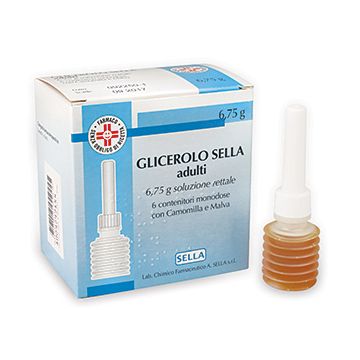GLICEROLO (SELLA)*AD 6 contenitori monodose 6,75 g soluz rett con camomilla e malva