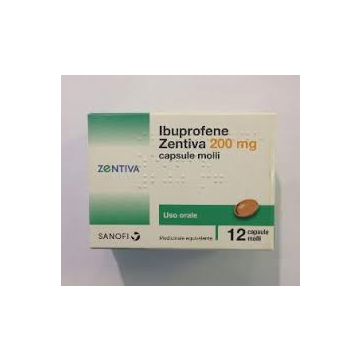 IBUPROFENE (ZENTIVA)*12 cps molli 200 mg