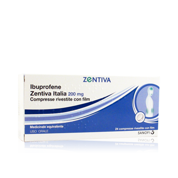 IBUPROFENE (ZENTIVA ITALIA)*24 cpr riv 200 mg