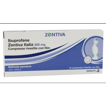 IBUPROFENE (ZENTIVA ITALIA)*12 cpr riv 200 mg