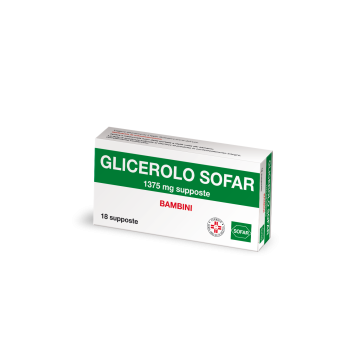GLICEROLO SOFAR*BB 18 supp 1.375 mg