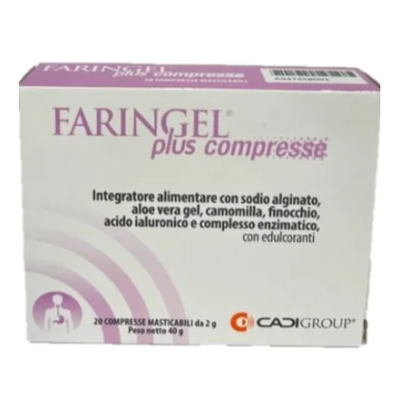 Faringel Plus - Integratore per il reflusso gastrico - 20 compresse masticabili