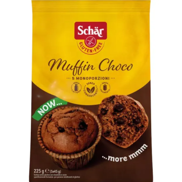 Schar - Muffin Choco Senza Glutine con Gocce di Cioccolato 225gr